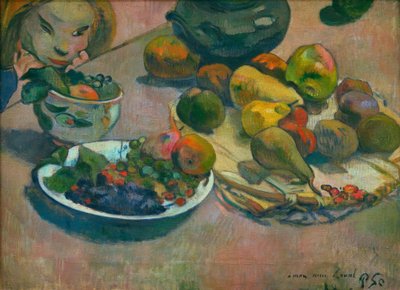 Stilleven met Fruit door Paul Gauguin